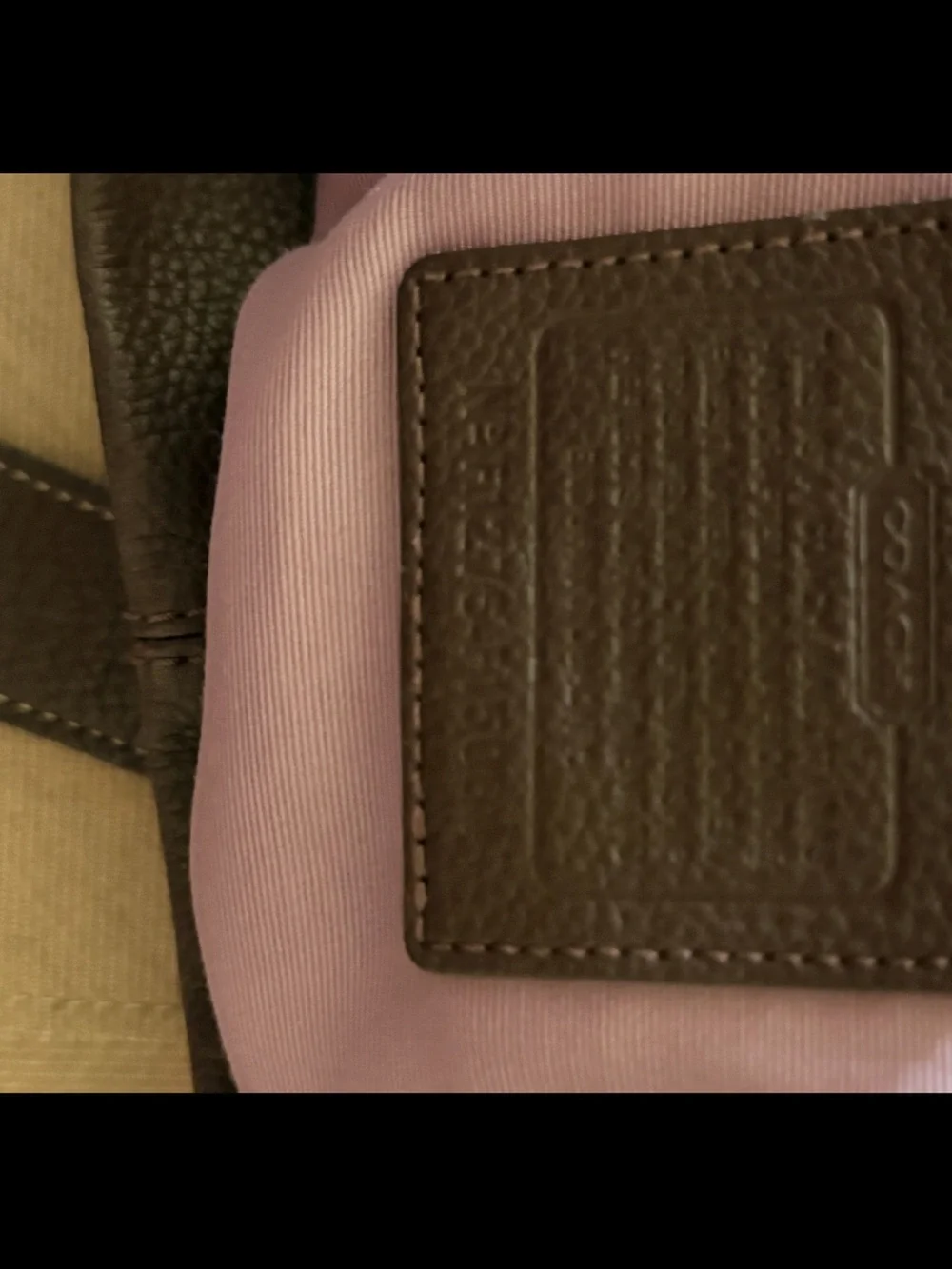 Coach Brown Pebbled Leather Hobo Bag